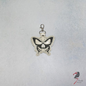 Butterfly Skull Keychain