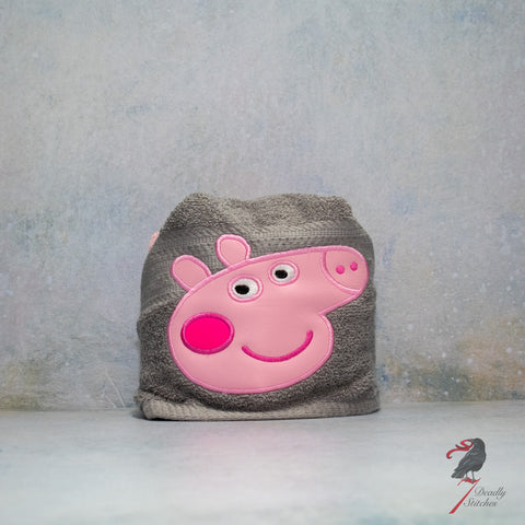 Pink Pig Hooded Bath Towel