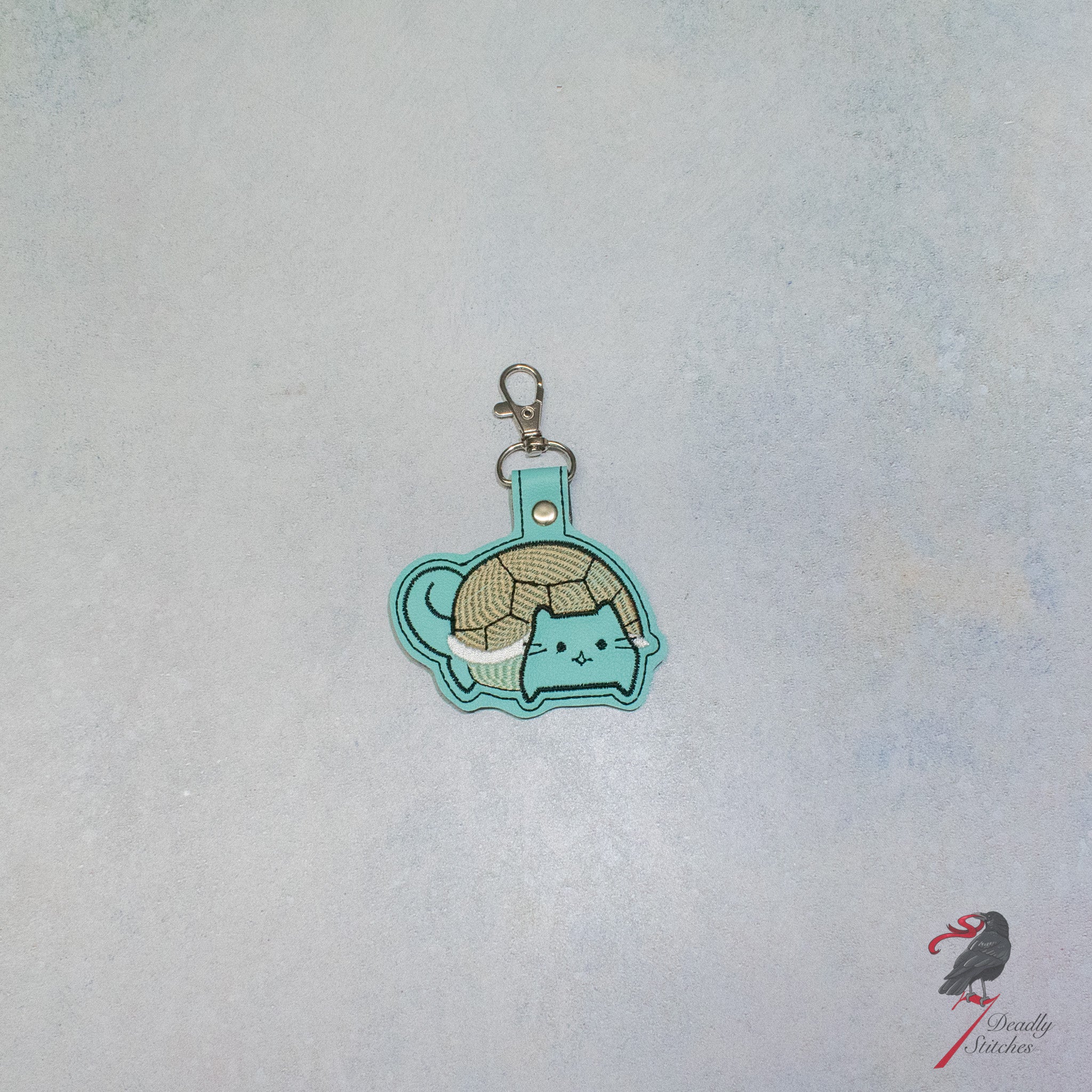 Water Turtle Chubby Kitty Keychain