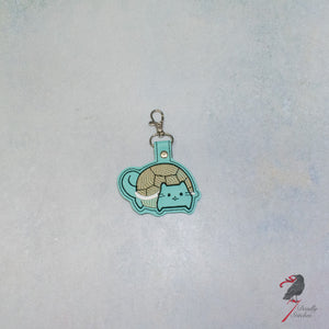 Water Turtle Chubby Kitty Keychain