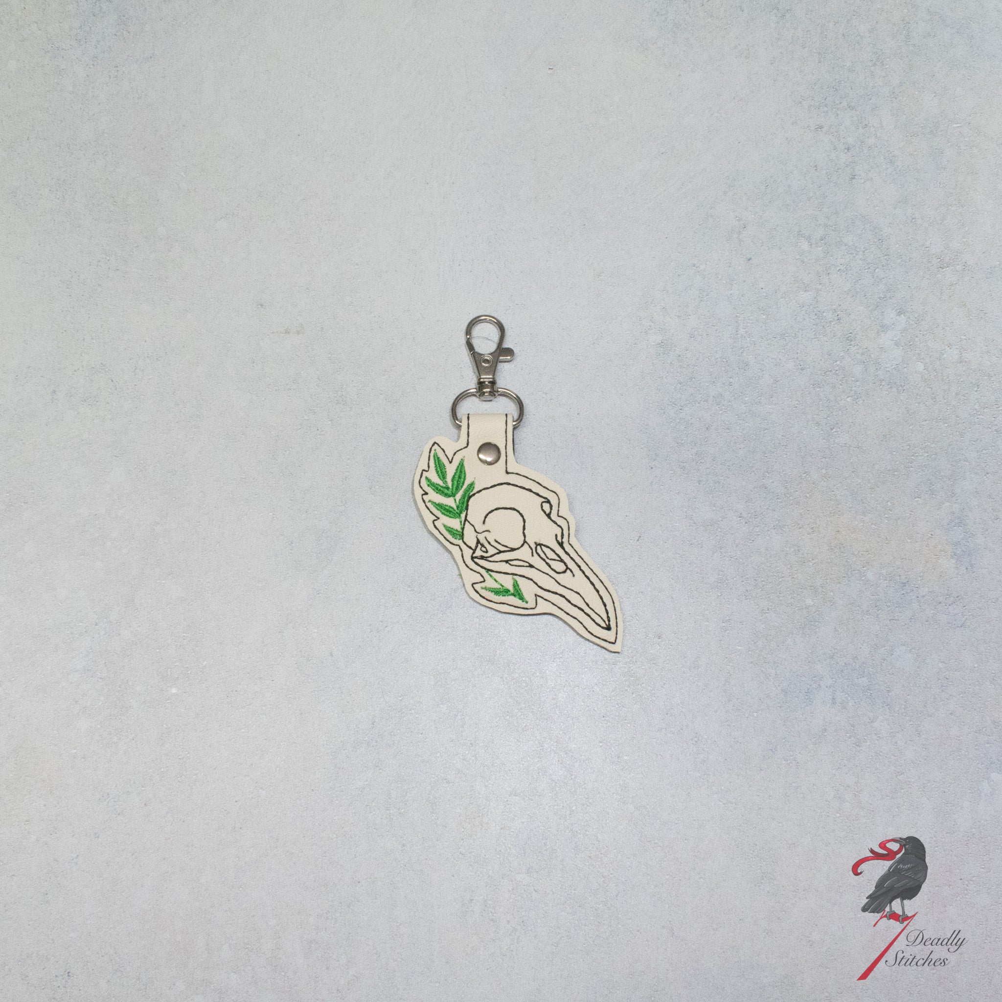 Bird Skull Keychain