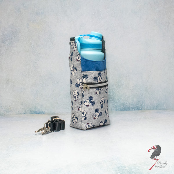 H2o2Go Bottle Bag - Blue and Grey