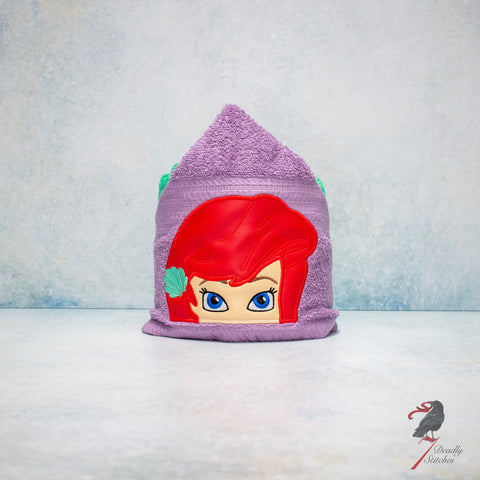 Mermaid Princess Hooded Bath Towel