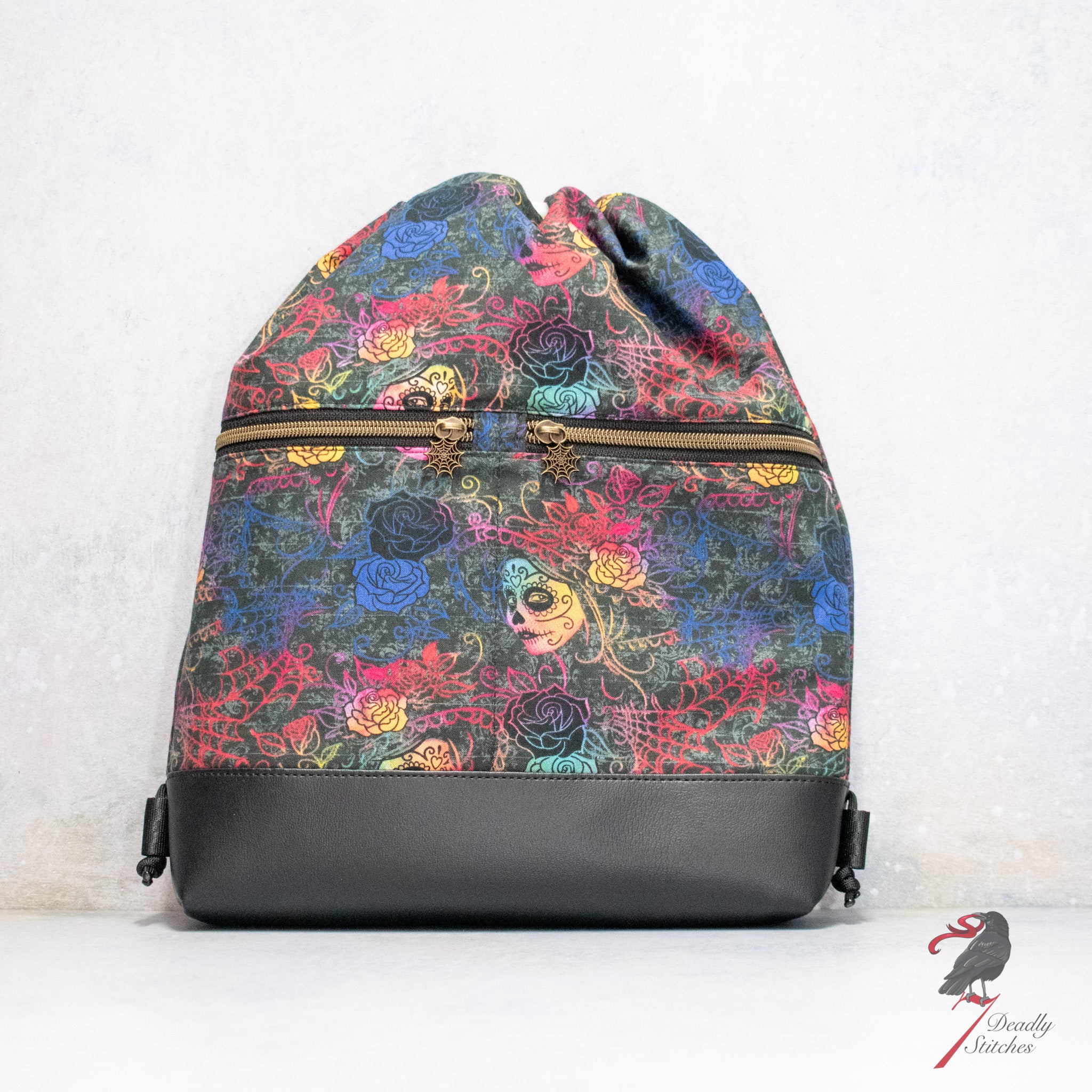 Rainbow La Catrina Begonia Backpack