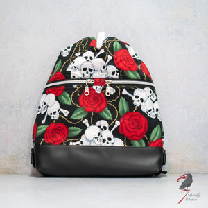 Skulls and Roses Begonia Backpack