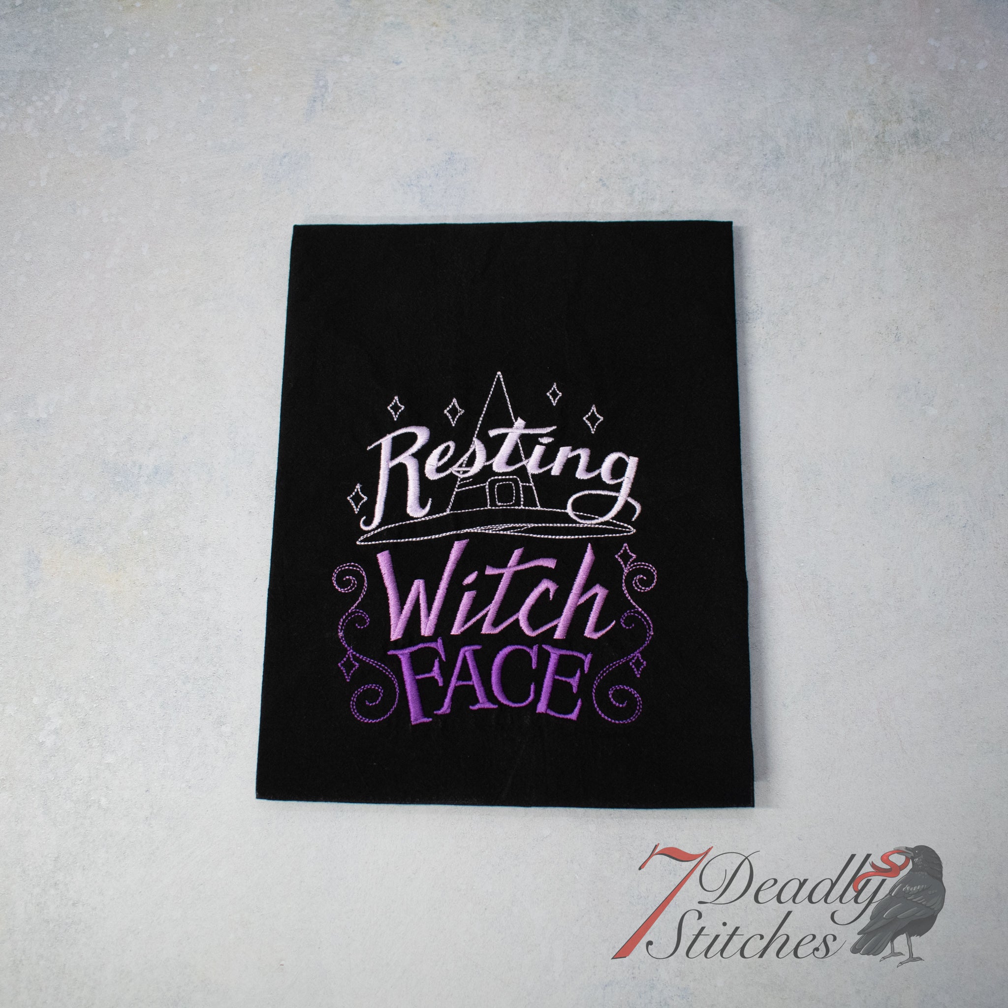 Supernatural Wit - Resting Witch Face Flour Sack Dish Towel